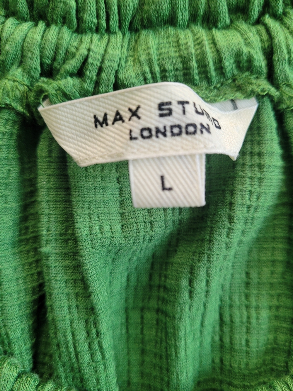Max Studio London Green Tiered Halter Maxi Dress Pockets Large - Picture 6 of 8